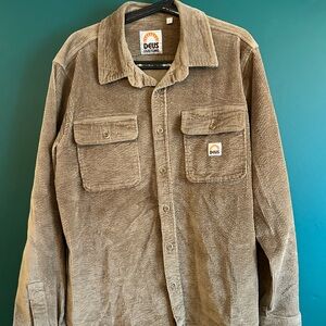 Men's Tan Corduroy Shirt Jacket